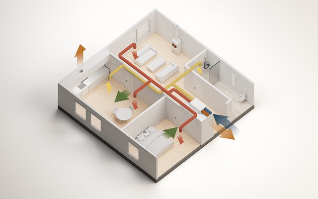 Installere balansert ventilasjon i boligen | Flexit