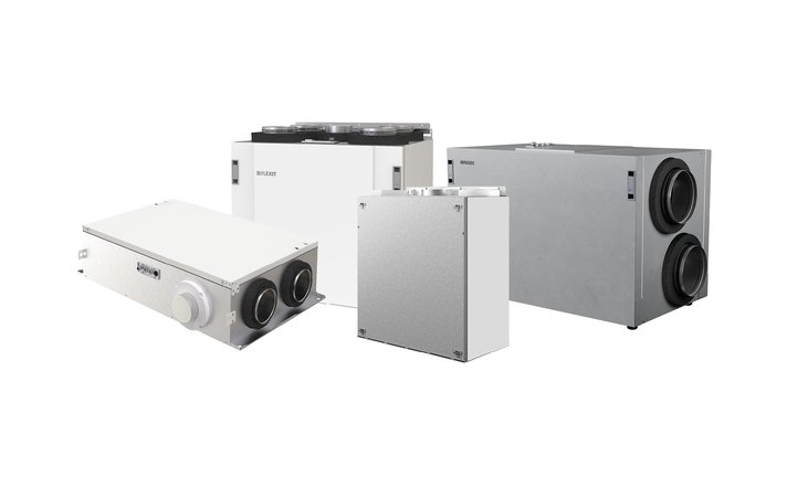 Different models in the Nordic series ventilation units