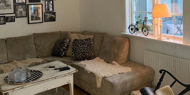 Bild som visar tilluftsventil som tillför frisk luft i vardagsum.