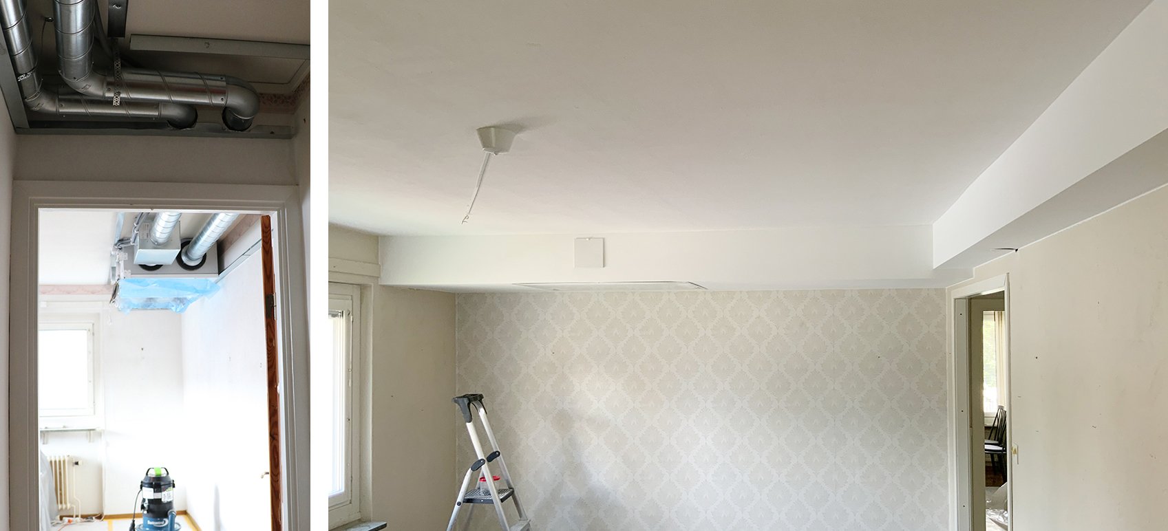 Installation av Flexit Nordic CL-aggregat i undertak