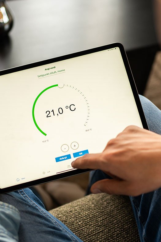 Adjusting ventilation in Flexit GO app
