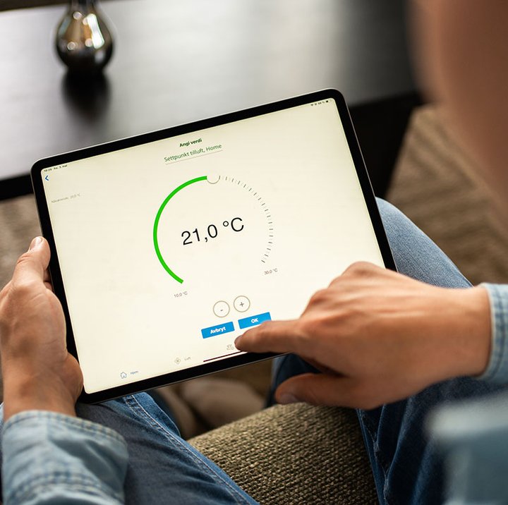Adjusting ventilation in Flexit GO app