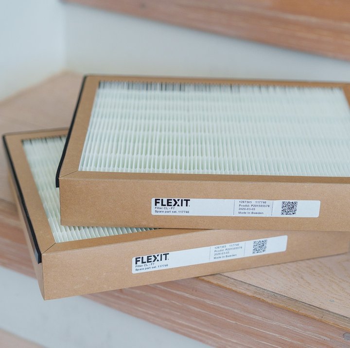 Flexit ventilation filters ready for replacement