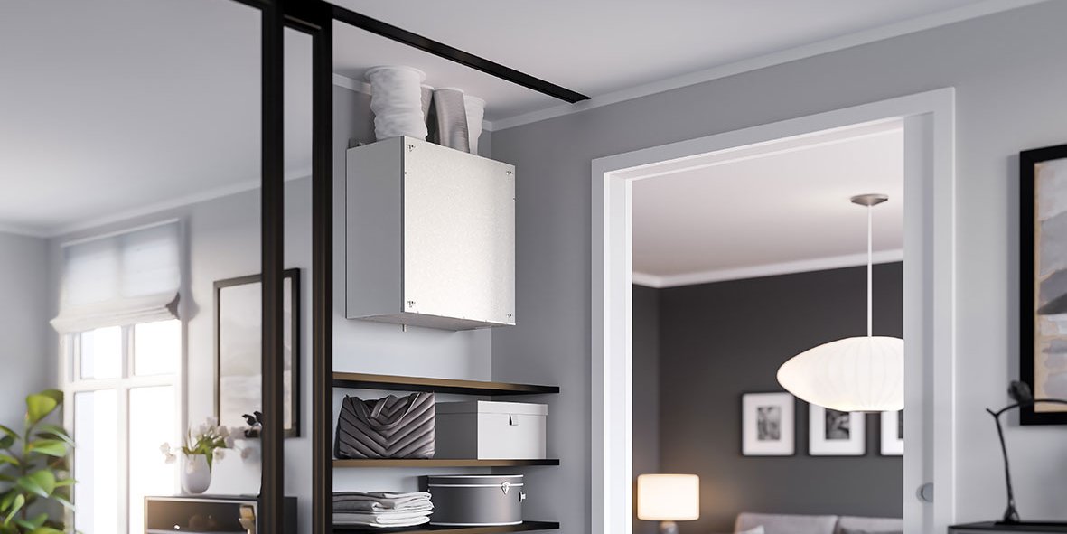 Nordic KS3 montert i garderobeskap